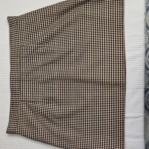 Antonio Melani Classic Plaid Mini Skirt: Brown/Green Plaid: Size- 14